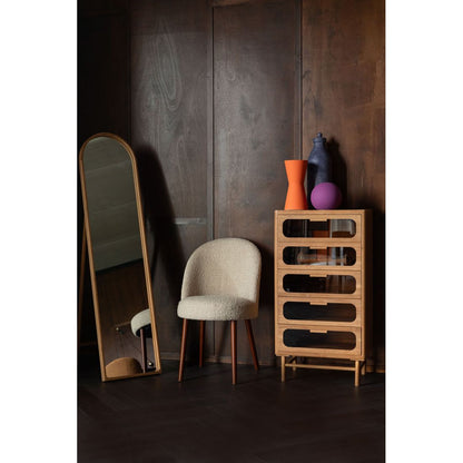 Dutchbone Eetkamerstoel Barbara Boucle Beige