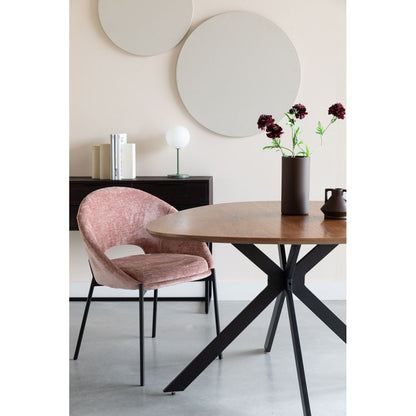 White Label Living Eetkamerstoel Dando Roze