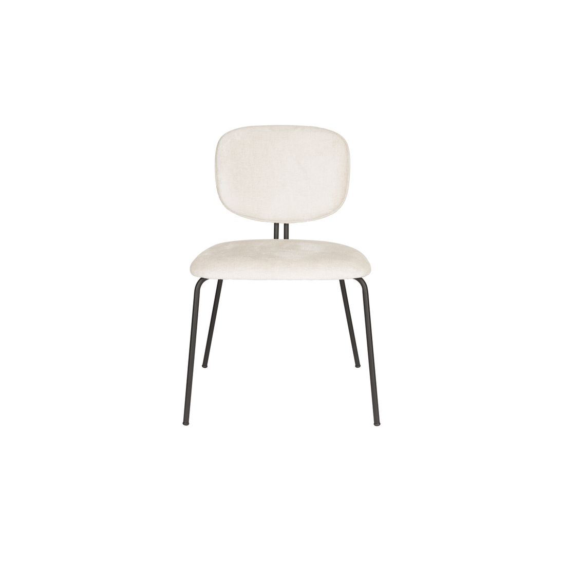 White Label Living Eetkamerstoel Bouton Wit