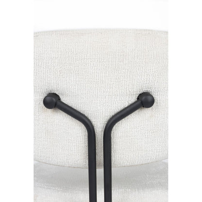 White Label Living Eetkamerstoel Bouton Wit