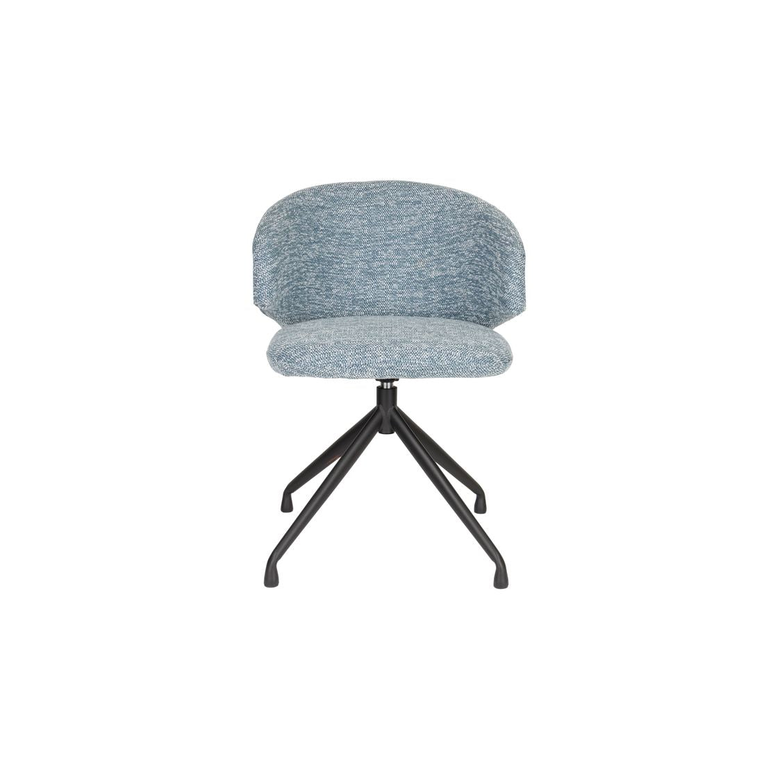 White Label Living Eetkamerstoel Draaibaar Balado Blauw