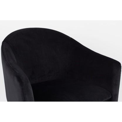 White Label Living Eetkamerstoel Catelyn Zwart