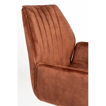 White Label Living Eetkamerstoel Jamie Bruin