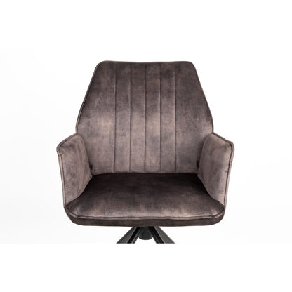 White Label Living Eetkamerstoel Jamie Donkerbruin