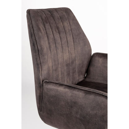 White Label Living Eetkamerstoel Jamie Donkerbruin