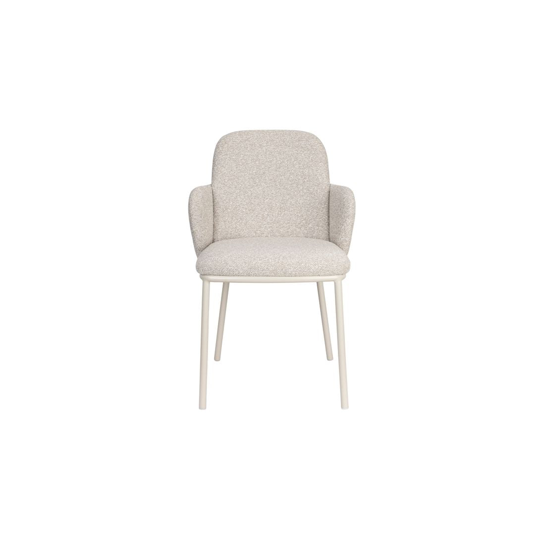 White Label Living Eetkamerstoel Jerrico Grijs Beige