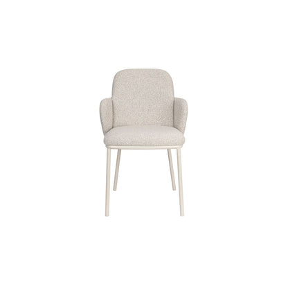 White Label Living Eetkamerstoel Jerrico Grijs Beige