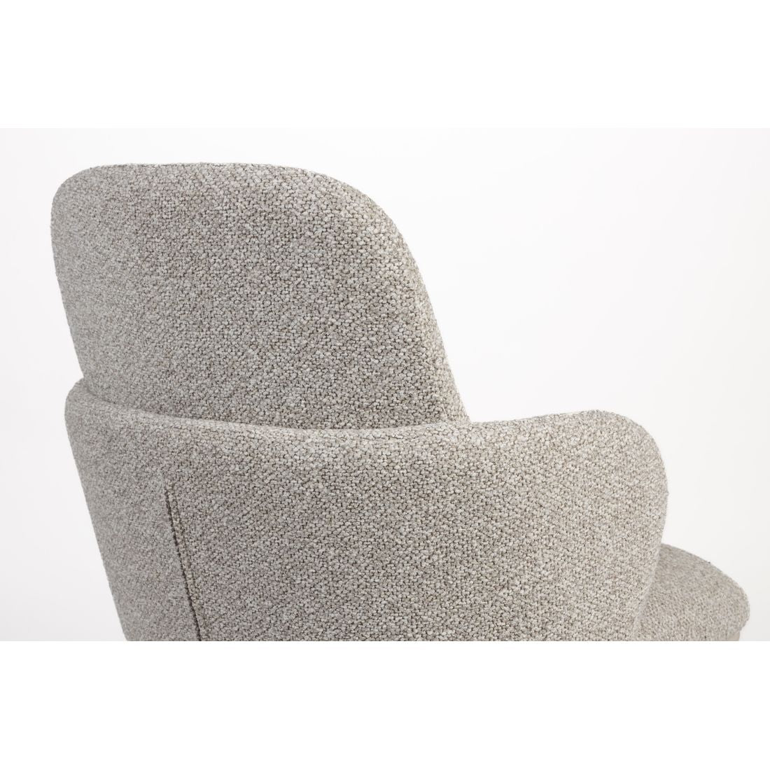 White Label Living Eetkamerstoel Jerrico Grijs Beige