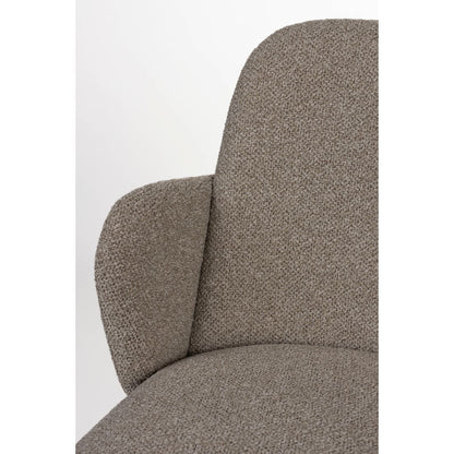 White Label Living Eetkamerstoel Jerrico Bruin Beige