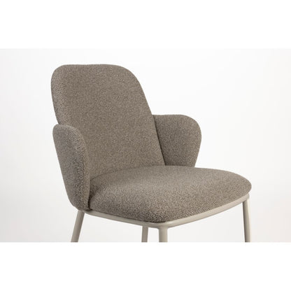 White Label Living Eetkamerstoel Jerrico Bruin Beige