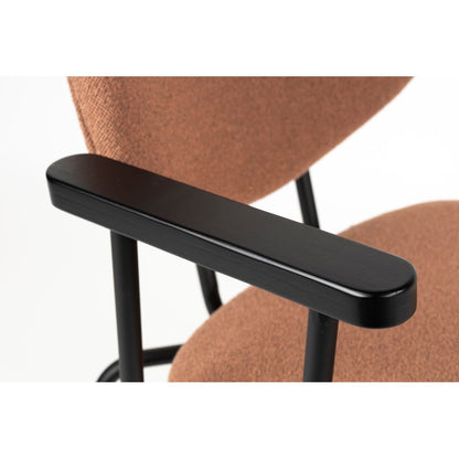 White Label Living Eetkamerstoel Zelo Roze