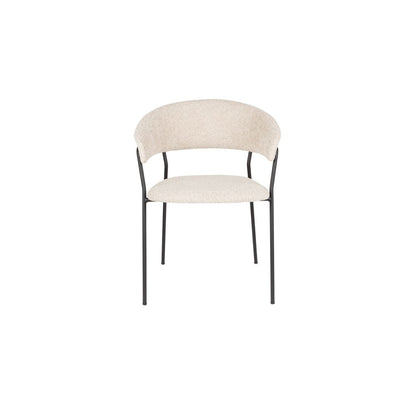 White Label Living Eetkamerstoel Zeri Zwart