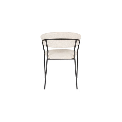 White Label Living Eetkamerstoel Zeri Zwart