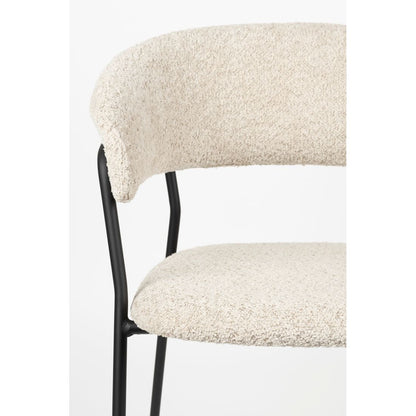 White Label Living Eetkamerstoel Zeri Zwart