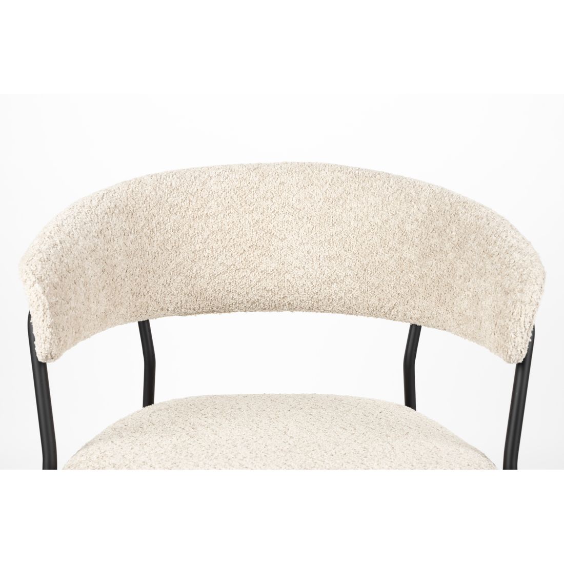 White Label Living Eetkamerstoel Zeri Zwart