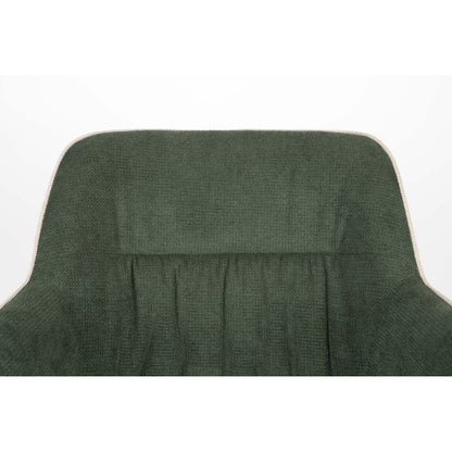 White Label Living Eetkamerstoel Daley Beige Groen