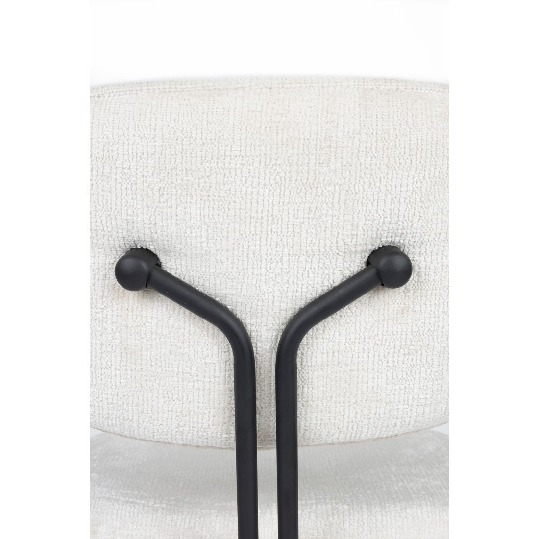 White Label Living Eetkamerstoel Bouton Wit