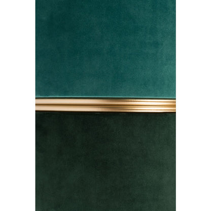 White Label Living Poef  Bubbly Groen Blauw