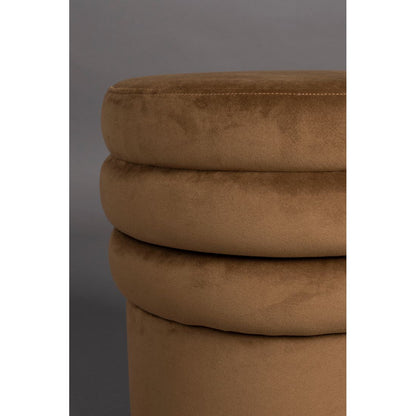 Dutchbone Poef Aditi Bruin