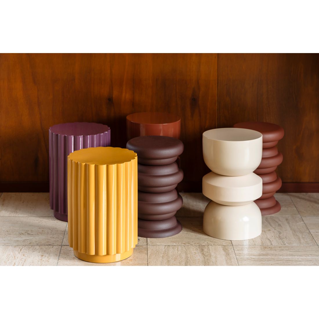 Dutchbone Bijzettafel Camila Okergeel