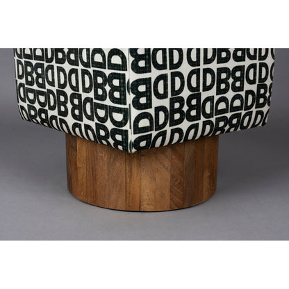 Dutchbone Poef Monogram