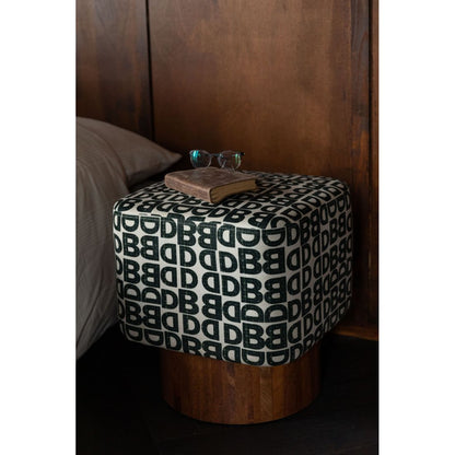 Dutchbone Poef Monogram
