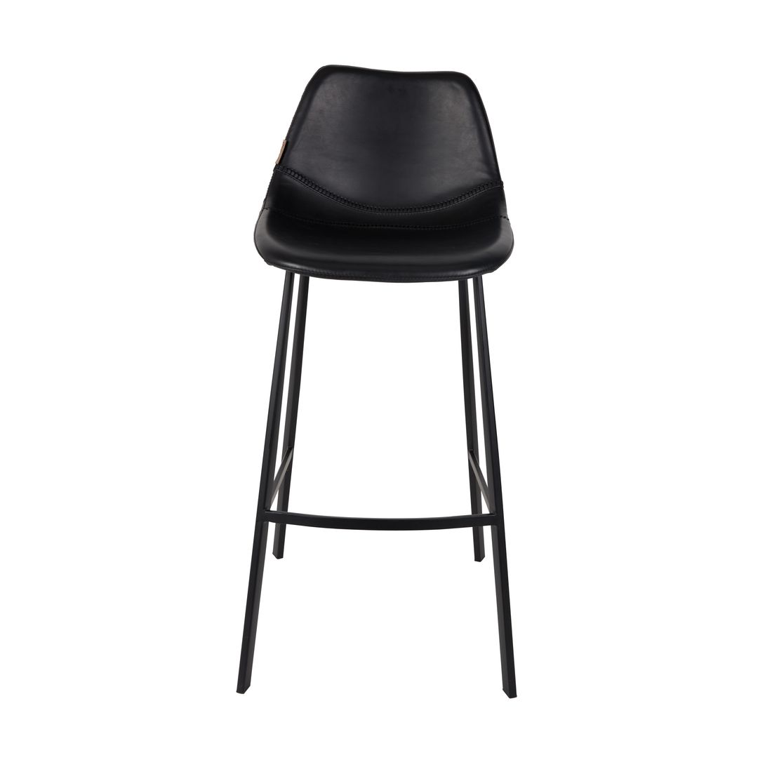 Dutchbone Barkruk Franky Zwart Hoog