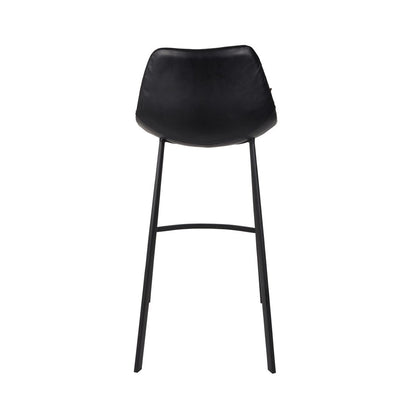 Dutchbone Barkruk Franky Zwart Hoog