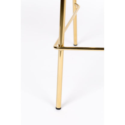 White Label Living Barkruk Jolien Goud Donkergroen