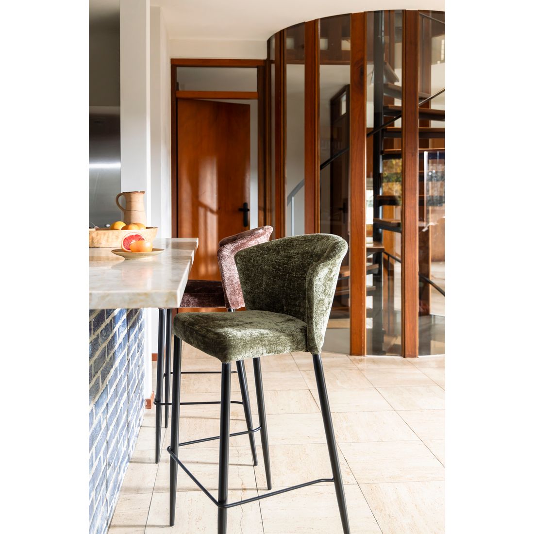 Dutchbone Barkruk Georgia Groen