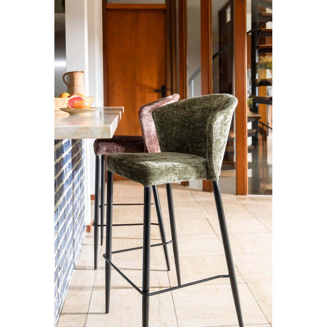 Dutchbone Barkruk Georgia Groen