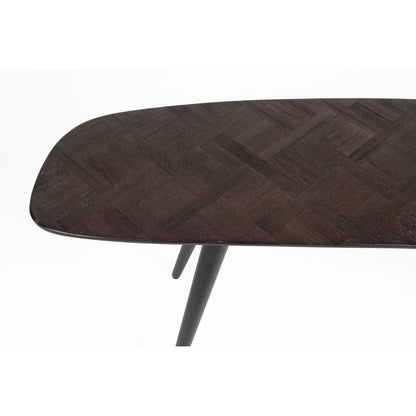 White Label Living Eetkamerbank Webster Bruin