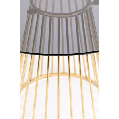 White Label Living Eettafel Floris Rond 100cm Glas