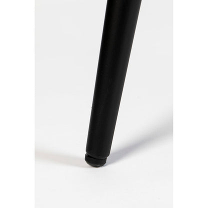 White Label Living Eettafel Mo Rond 110cm Zwart