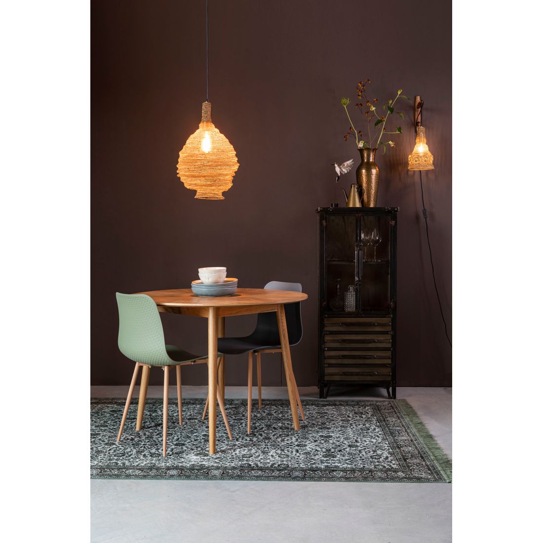 White Label Living Eettafel Fabio Rond 100cm Naturel