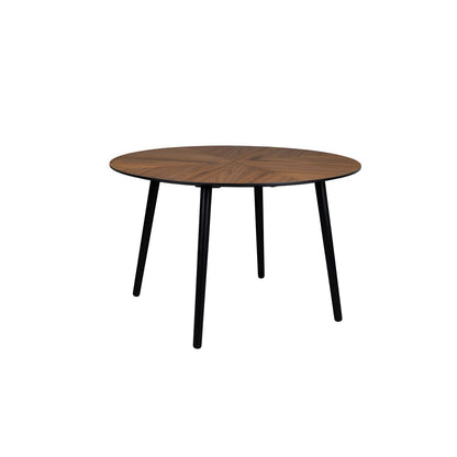 Dutchbone Eettafel Clover Rond 120cm Walnoot