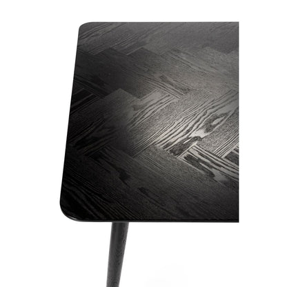 White Label Living Eettafel Fabio 160x80cm Zwart