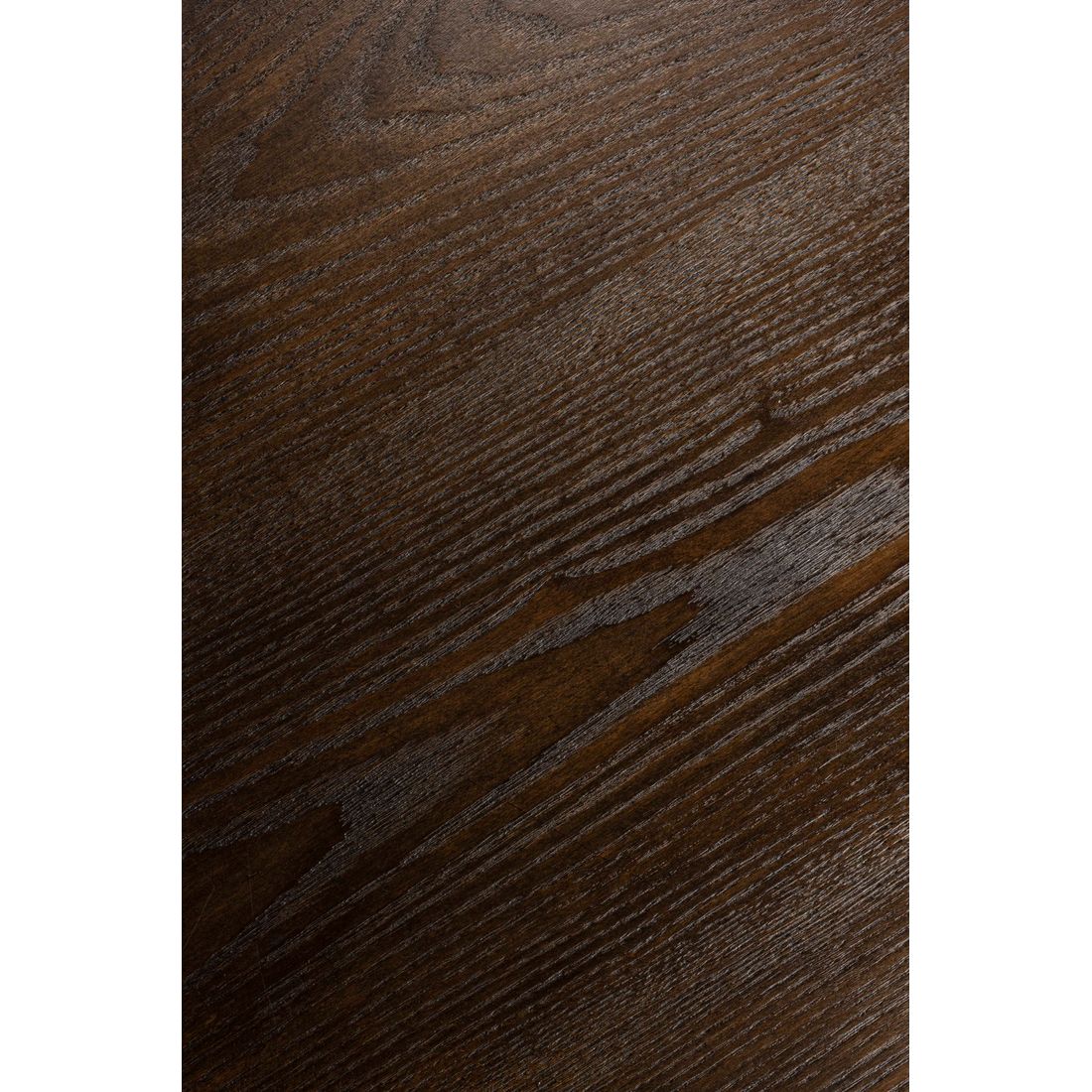 White Label Living Eettafel Raku Rond 110cm Bruin Zwart