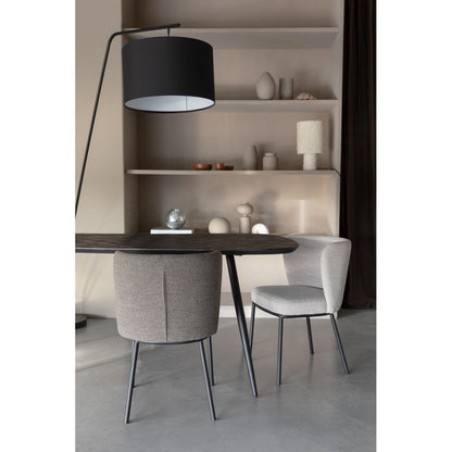 White Label Living Eettafel Webster 180x95cm Bruin