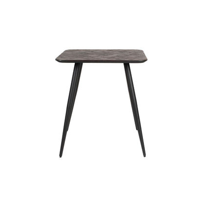 White Label Living Eettafel Webster 70x70cm Bruin
