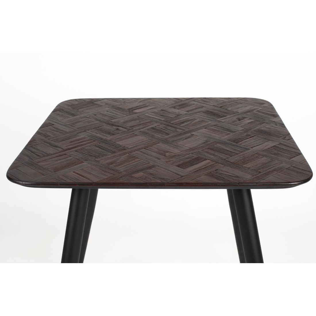 White Label Living Eettafel Webster 70x70cm Bruin