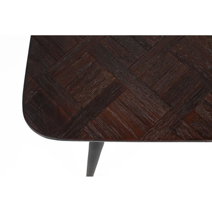 White Label Living Eettafel Webster 70x70cm Bruin