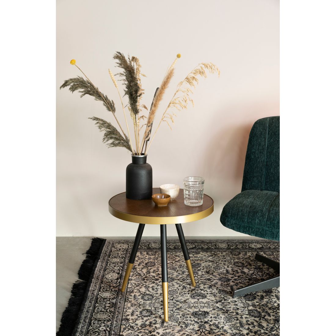 White Label Living Bijzettafel Denise Walnoot