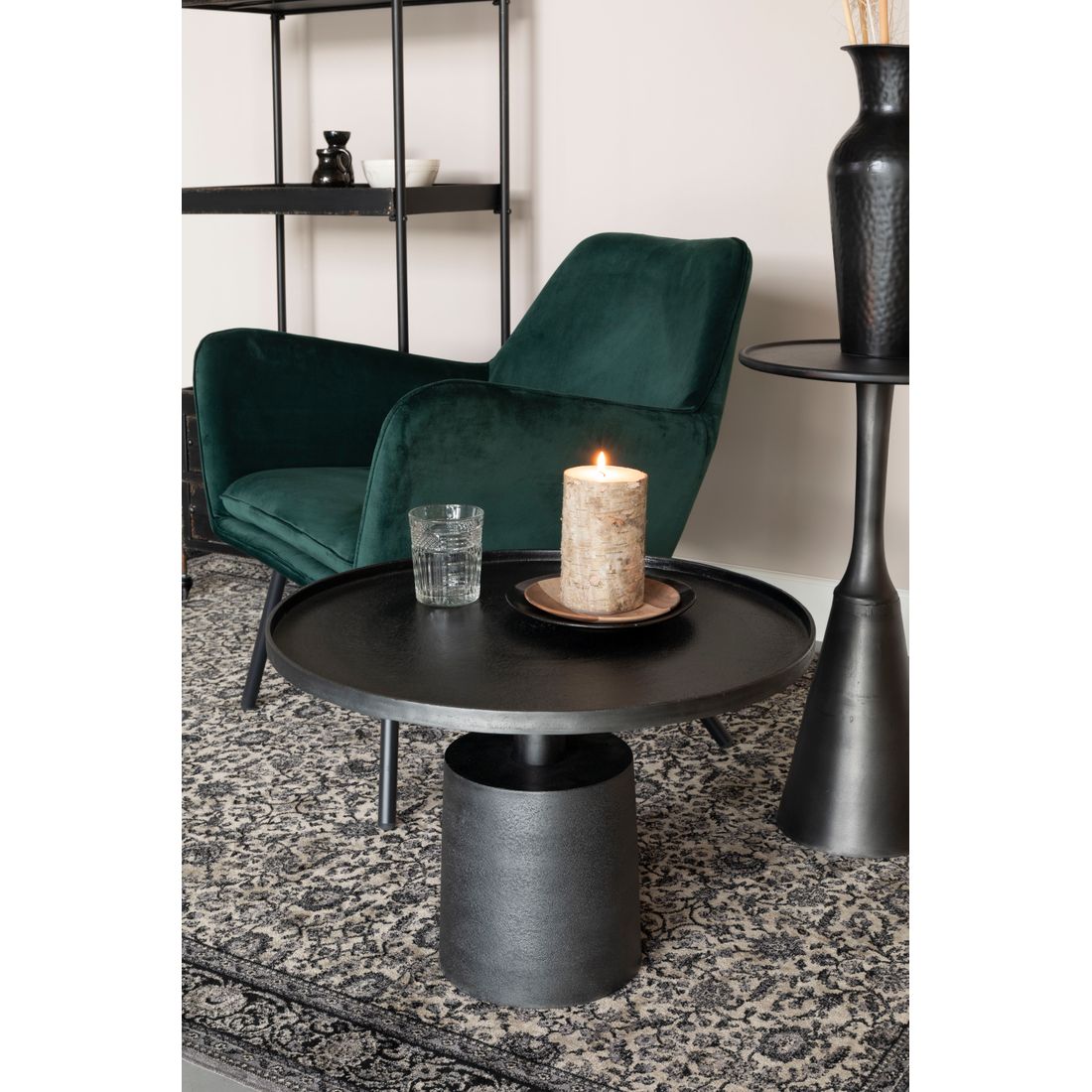 White Label Living Salontafel Mason Zwart