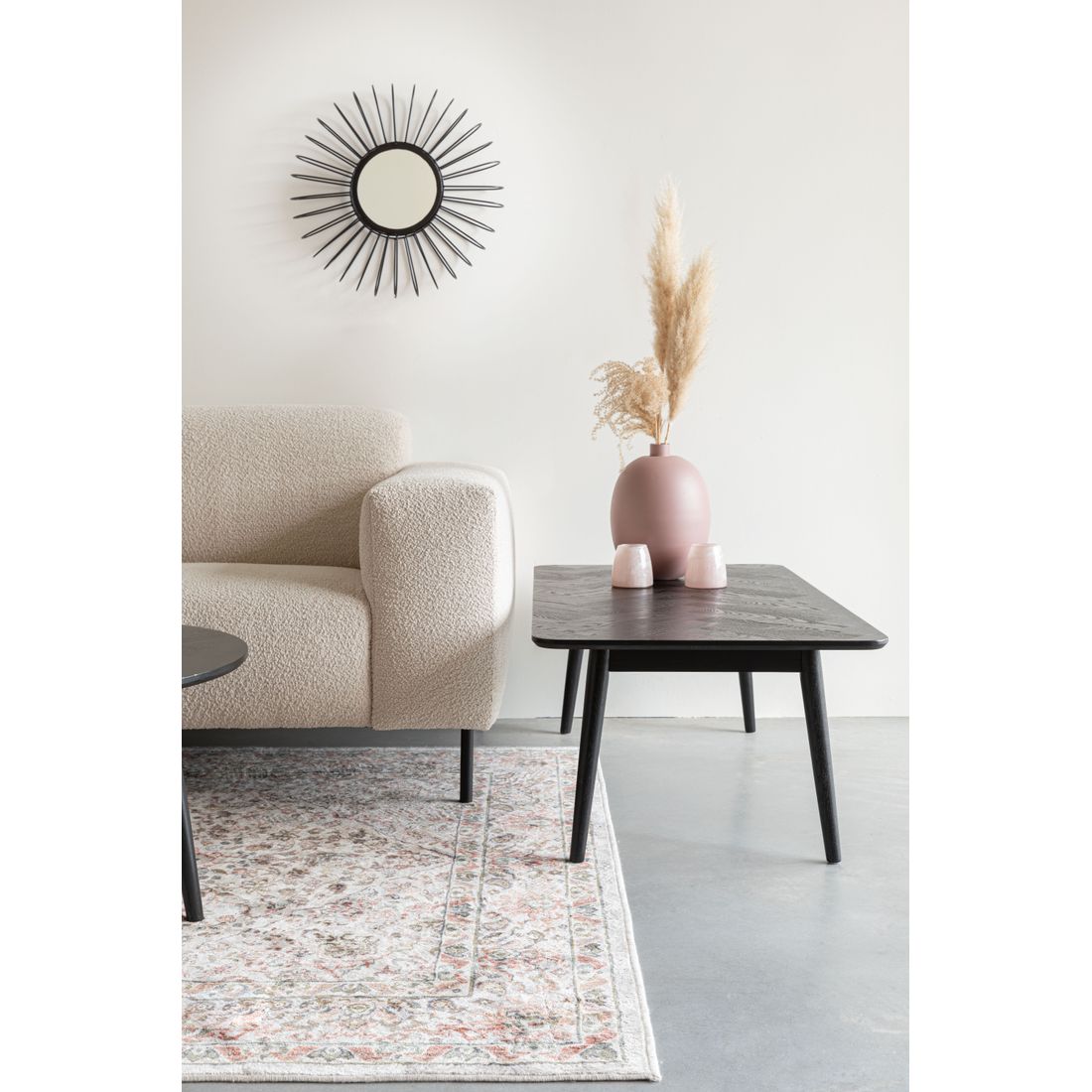 White Label Living Salontafel Fabio 120x60cm Zwart