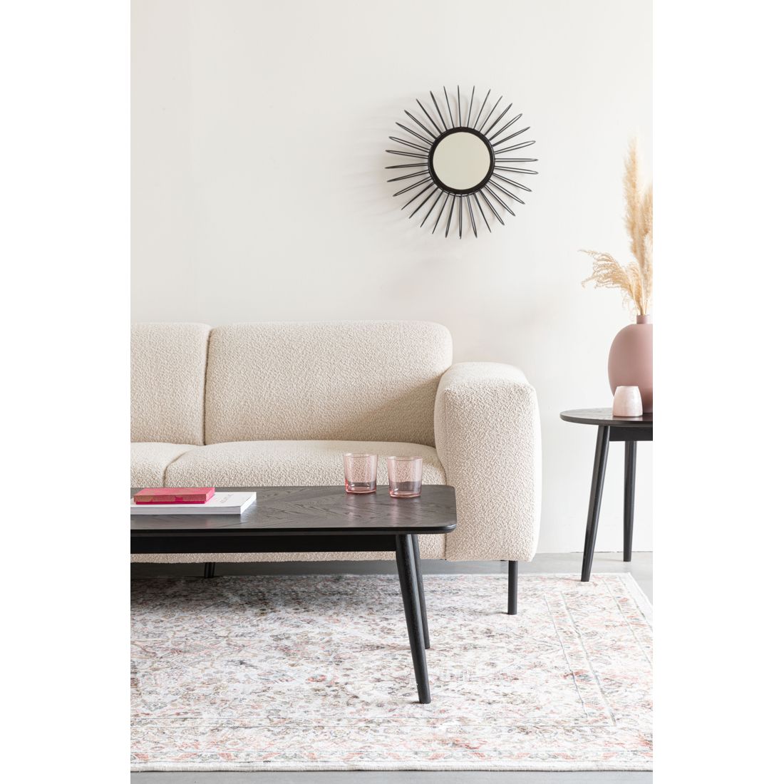 White Label Living Salontafel Fabio 120x60cm Zwart