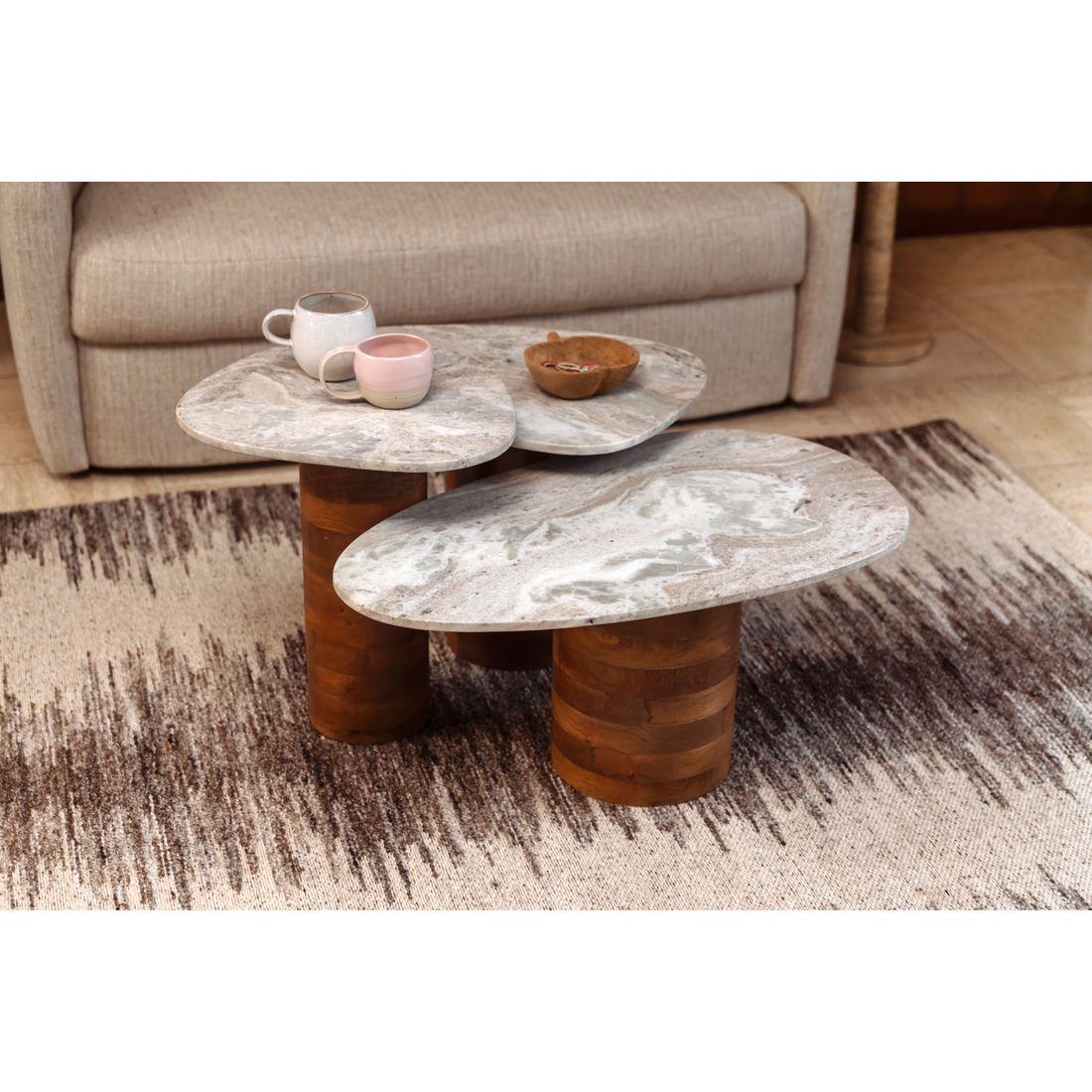 Dutchbone Salontafel Suki (Set van 3)