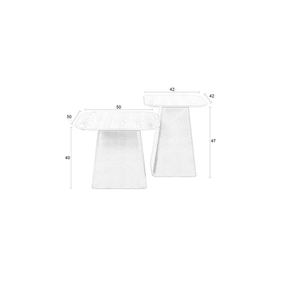 White Label Living Salontafel Baru (Set van 2)
