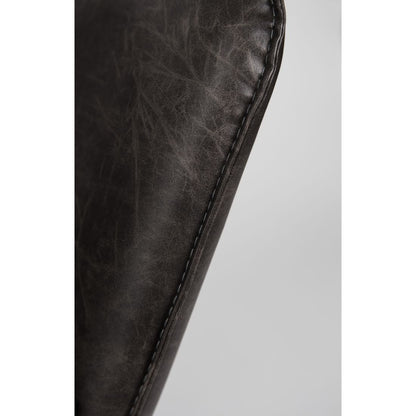 White Label Living Fauteuil Bon Donkergrijs