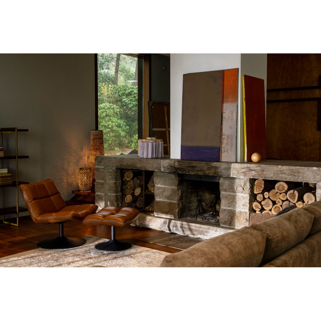 Dutchbone Fauteuil Bar Vintage Bruin